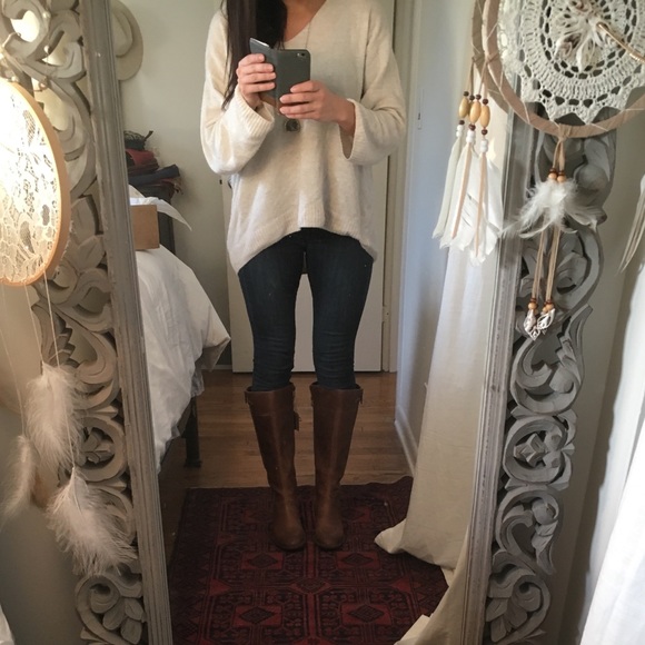 born poly tall boots